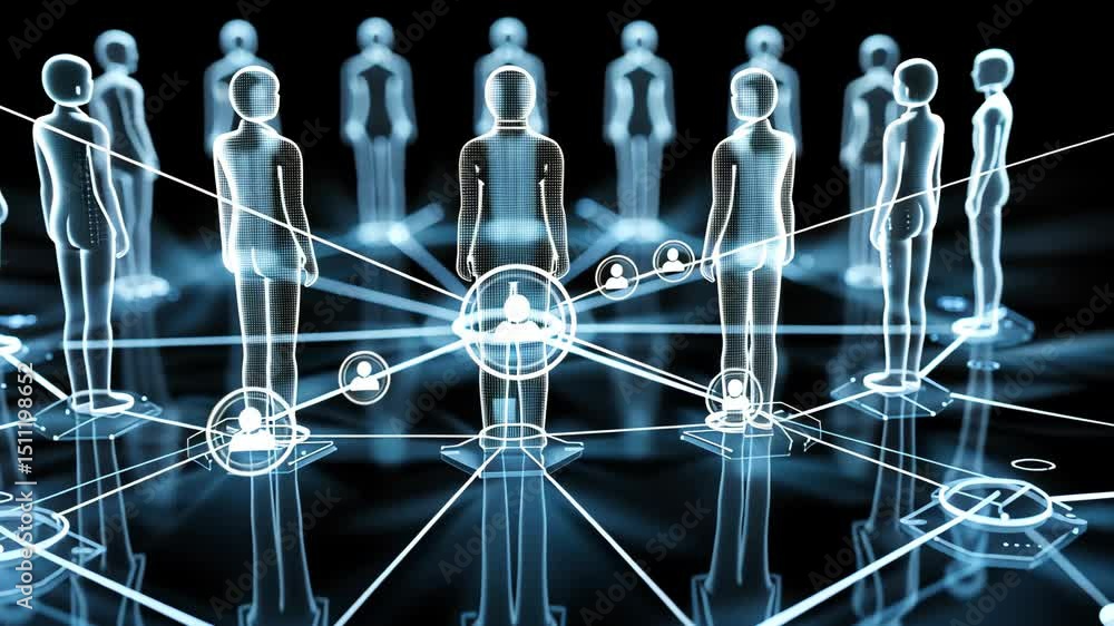 Poster global network, human connection: a visual representation of interconnectivity