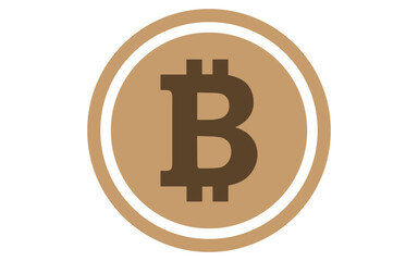 Bitcoin vector icon in brown, bitcoin png image, bitcoin icon image, BitcoinSign, The Bitcoin Logo, digital currency