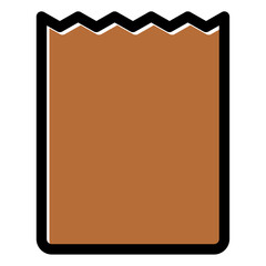 paper bag vector icon