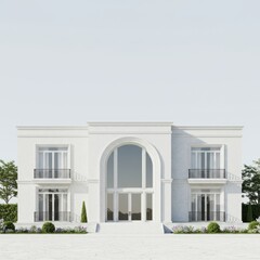 front view of an old building