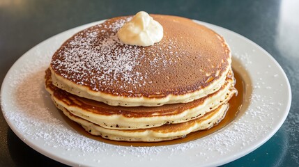 Vermont Maple Syrup Pancakes Burlington fluffy stack with natural sweetener energy boosting breakfast