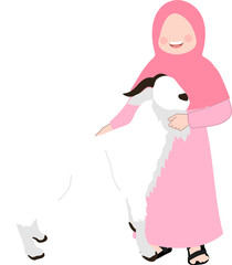 faceless eid al adha illustration