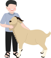faceless eid al adha illustration
