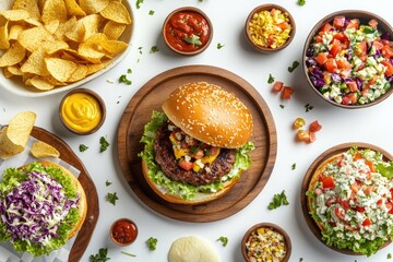 Elevated Burger and Sides Platter