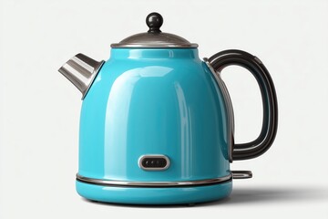 electric kettle isolated on pure white background