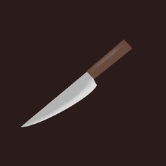 Chopper knife illustration