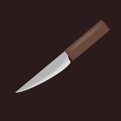 Small kitchen knife illustration
