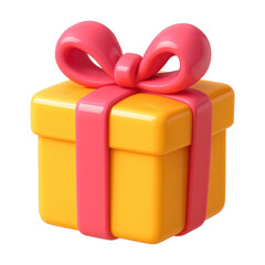 Naklejka premium PNG Colorful gift box illustration.