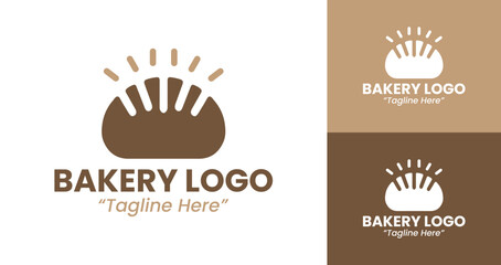 Bakery Logo for Bread Bakery with Wheat Accent
