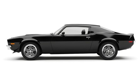 Classic Black Muscle Car A Timeless Icon of Automotive Design