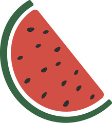 watermelon vector illustration