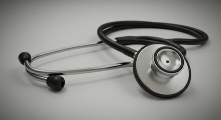 Realistic Image of Stethoscope Medical Equipment for Diagnosis Tool