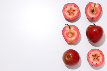 Red apples, concept of fresh and healthy food