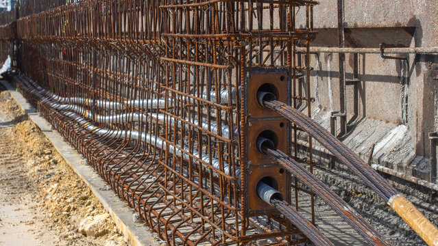 Fabrication of the reinforcement of the superstructure (upper part of the bridge)