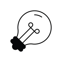 Lightbulb Vector icon