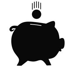 piggy bank with coin sillhouette design vector,piggy bank design illustration, Piggy Bank vector icon,piggy bank with coin design illustration,piggy bank with coin design image 