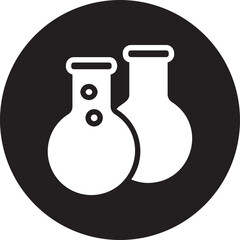 flasks glyph icon