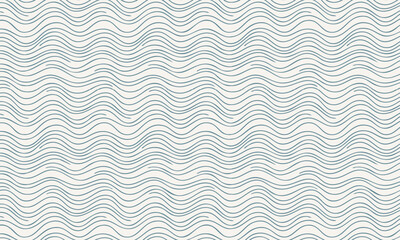 Minimalist Horizontal Wavy Lines Seamless Pattern