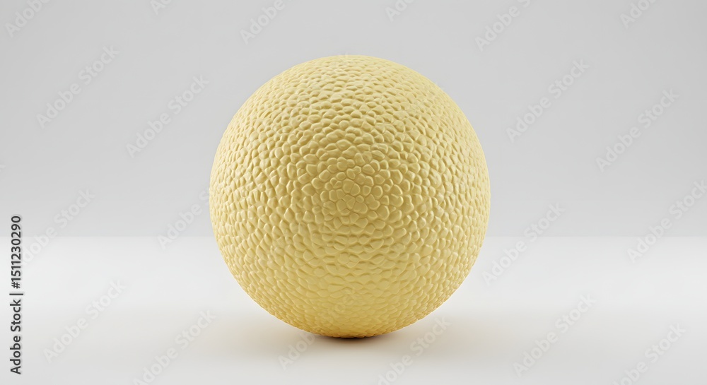 Poster golden textured sphere an artistic display of form texture and subtle illumination effects