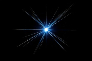 Fototapeta premium Explosive burst of light and particles in deep space, capturing high-energy motion and dynamic cosmic phenomena