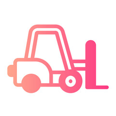 Naklejka premium forklift gradient icon
