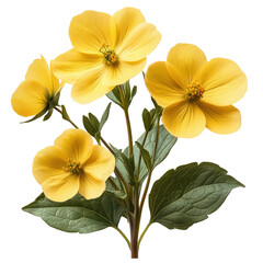 Fototapeta premium A vibrant display of luminous yellow flowers, showcasing botanical beauty and elegance