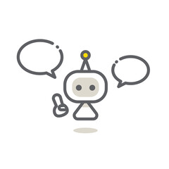 Image illustration of an AI assistant: Simple and stylish line drawing