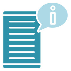 Member Info dual tone blue color, mini illustration icon. use for modern concept, print, UI, UX kit, web and app development. Vector related to account management, ecommerce, banking and finance.