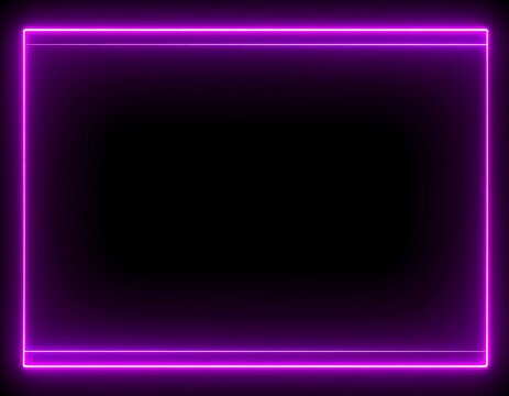 Bright magenta frame on black