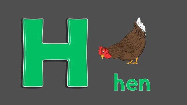 alphabet-H-for-hen-kids-education-cartoon
