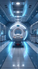 Modern MRI Scanner in a High-Tech Medical Facility