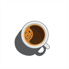 This colored coffee icon is suitable for a business.