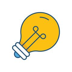 Lightbulb Vector icon