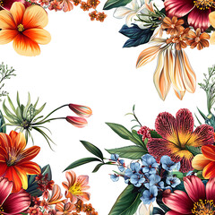 Elegant and Unique Floral Illustrations: Isolated Bouquets, Wreaths, and Botanical