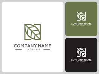 vector logo N nature