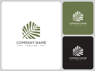 vector logo NATURE TROPICAL HOUSE