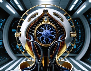 Futuristic Molecular Device in Space