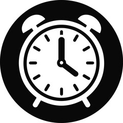 Obraz premium Futuristic Clock Silhouette Design