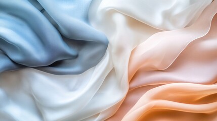 Obraz premium Softly Draped Silk in Pastel Shades