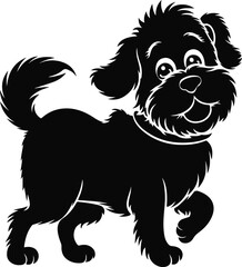 Obraz premium Abstract Dog Silhouette Vector