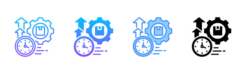 Productivity Multi Style Icon Set