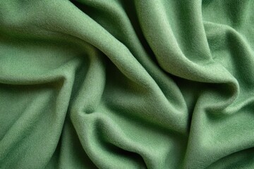 Sage green fabric draped in soft folds