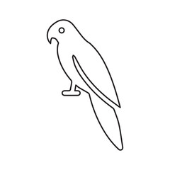 Parrot line icon