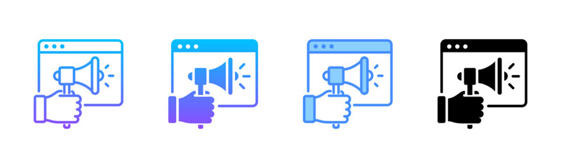 Digital Marketing Multi Style Icon Set