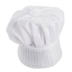A high quality image of a white chef hat on isolated background 