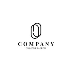 Obraz premium Minimalist letter O logo for your business in luxury concept. Logo design template