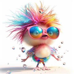 Fun flamingo  in sunglasses lounging on beach aligns with seasonal travel, resort, and summer promotions