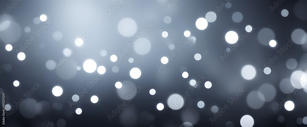 Poster modern blue abstract background with glowing bokeh lights, soft blur texture, elegant design pattern