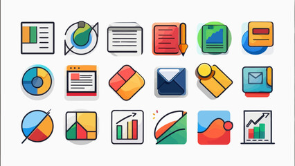 set of icons for web design