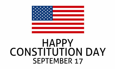 Ideal Constitution Day background. With the United States flag, for the celebration of Constitution Day.